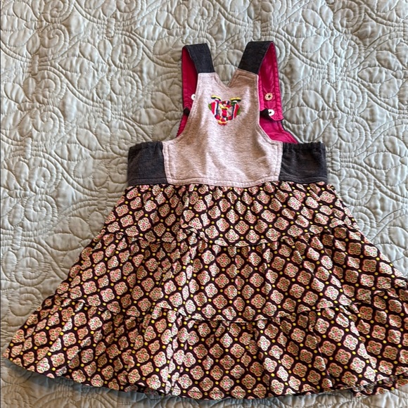 Oilily Printed Toddler Overall Dress - Picture 5 of 6